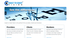 Desktop Screenshot of coasttocoastvision.com